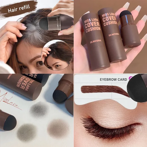 One Step Eyebrow Stamp Shaping Kit Stencils Brushes Long Lasting Makeup Tool Women